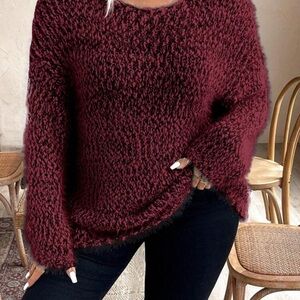 Cozy Burgundy Sweater